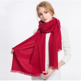 Pure Cashmere Scarves Red Women Fashional Winter Scarf